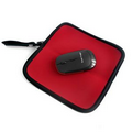 Portable gift set 2.4G wireless mouse and zipped mouse pad